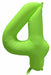 Decochamp 34-Inch Neon Green Number 4 Balloon