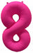 DecoChamp 34-Inch Neon Pink Number 8 Balloon
