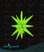DecoChamp 22" Neon Green Starburst Foil Balloon