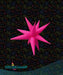 DecoChamp Neon Pink Starburst Foil Balloon, 26 Inch