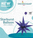 Decochamp 40" Purple Starburst Foil Balloon