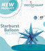 DecoChamp 40-Inch Blue Starburst Foil Balloon