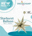 DecoChamp 40-Inch White Gold Starburst Foil Balloon