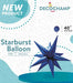 DecoChamp Navy Starburst Foil Balloon, 40 Inch