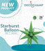 Decochamp Green Starburst Foil Balloon, 26 Inch