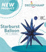 Decochamp 22" Navy Starburst Foil Balloon