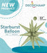 Decochamp 22-Inch Olive Green Starburst Foil Balloon