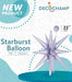 DecoChamp 22 Inch Lilac Starburst Foil Balloon