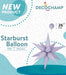 DecoChamp Lilac Starburst Foil Balloon, 26 Inch