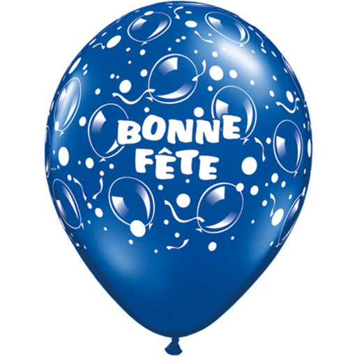 Sapphire Blue Latex Balloons (11", 50-Pack) By Bonne Fete