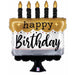 Satin Birthday Cake Balloon Package - 28" Shape C