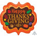 25" SuperShape Happy Thanksgiving Foil Balloon (3/Pk)