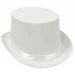 Satin Sleek White Top Hat