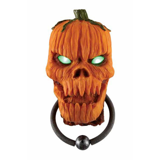 "Scary Animated Pumpkin Door Knocker"