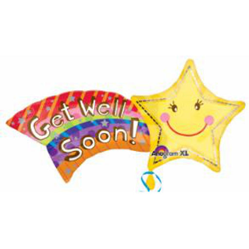 "Send Get-Well Wishes With Shooting Star Balloon Package"