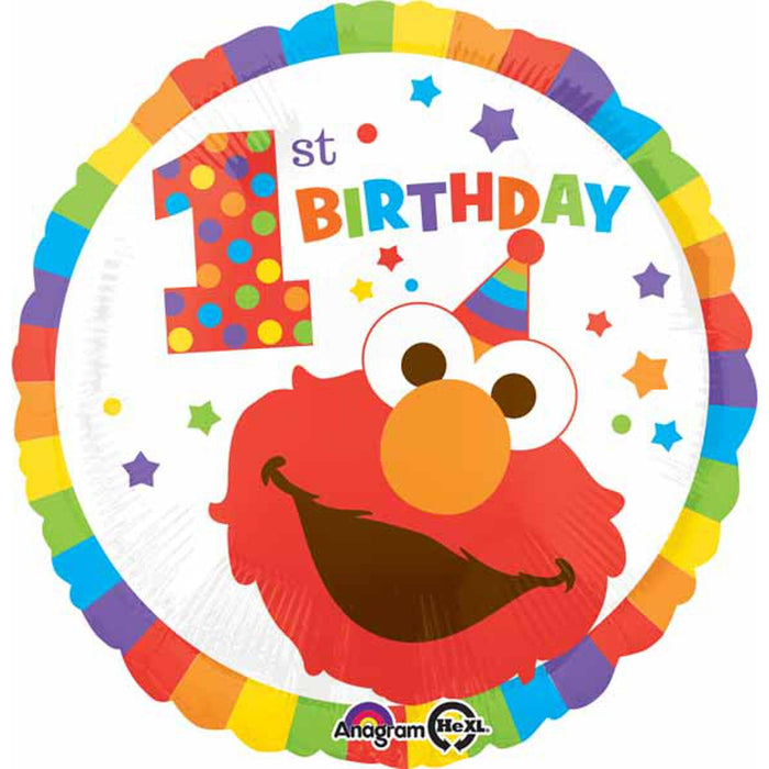 Sesame Street 1St Birthday Flat Decoration - 18" Hx S60