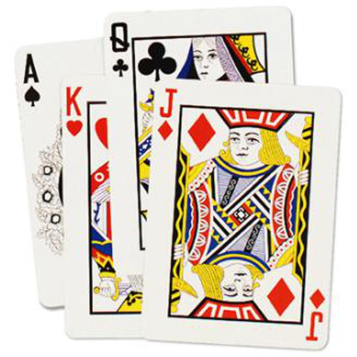 "Set Of 4 18" Classic Playing Cards Cutouts For Party Decoration"