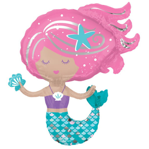 "Shimmering Mermaid Balloon Package - 29" Shape"