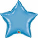 "Shimmering Star 20" Mylar Chrome Blue Balloon Package"