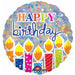 Shimmering Jumbo Birthday Candles - Pack Of 45 (Holographic Finish)