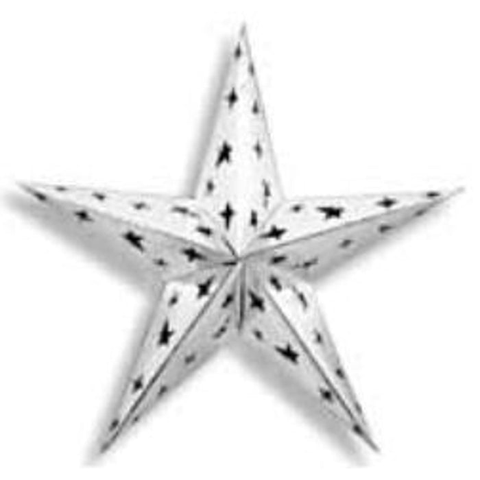 "Shiny Silver Foil Star 12" For Party Decoration"