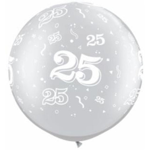 "Silver 30" Balloons - Set Of 2"