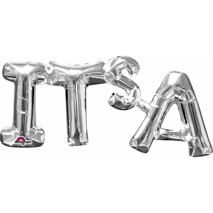 Silver Block Letters Set - 55-Piece Kit.