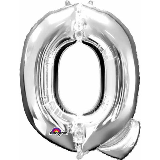 "Silver Letter Q Wall Decor - 32" Height With L34 Hook"