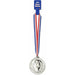 "Silver Medal With 30" Ribbon - 4 Inch"