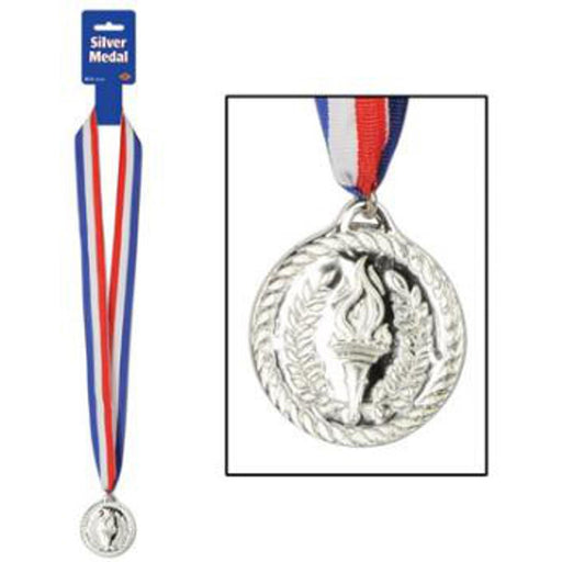 "Silver Medal With 30" Ribbon"