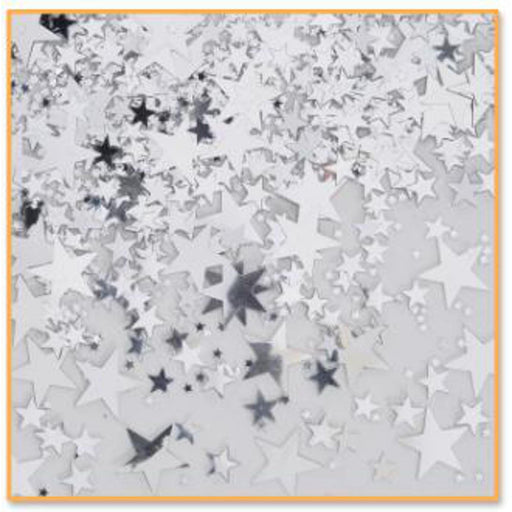 "Silver Star Confetti 1/2Oz - Sparkle Up Your Party!"