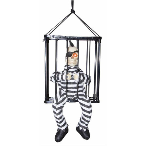 "Skeleton Prisoner In Cage Decoration"