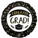 Sketch Congrats Grad Balloon - 18" Round Helium Balloon In S40 Package.