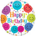 "Smiley Birthday Balloon - 18" Vlp S20 Flat"