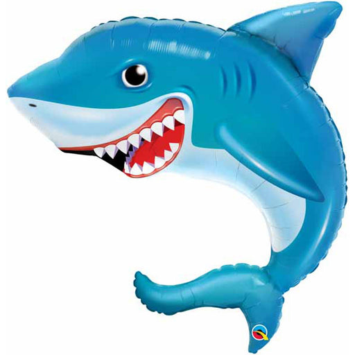 Smilin' Shark Inflatable Pool Toy - 36" Size With Repair Patch.