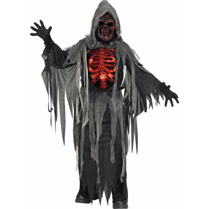"Smoldering Reaper Halloween Costume For Kids - Size Lg (12-14)"