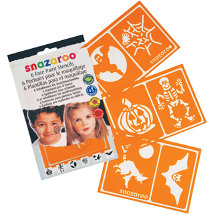 Snazaroo Halloween Stencils (Set Of 6)