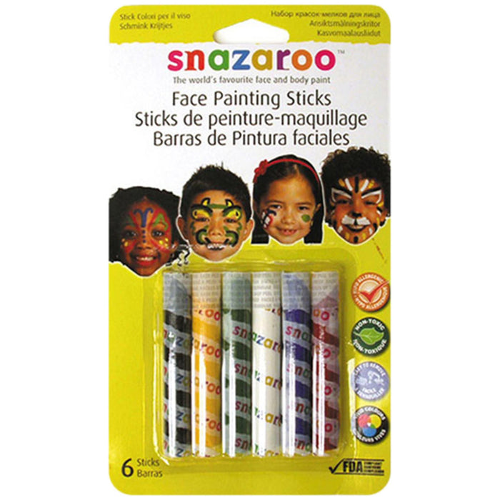 Snazaroo Painting Sticks 6/Set Unisex