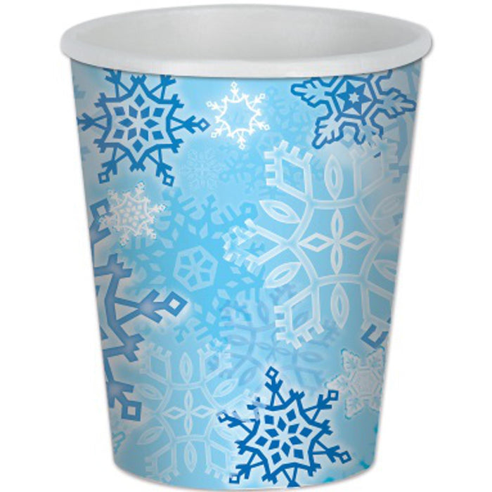 Snowflake Beverage Cups - 8/Pkg (Hot/Cold)