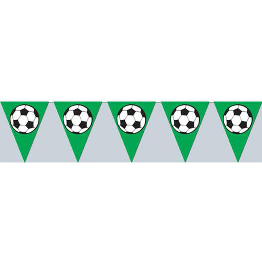 "Soccer Ball Pennant Banner For Sporty Decor (1/Pkg)"