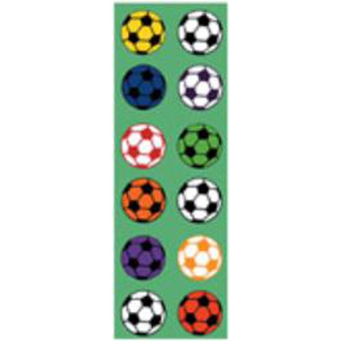 Kickball Sticker Set Soccer Ball Stickers (2 Sheets) — Shimmer & Confetti