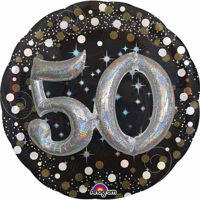 Sparkling 50Th Birthday Balloon Package