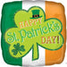 Sparkling St. Patrick'S Day Balloon - 18" Round Helium With S40 Flat Base