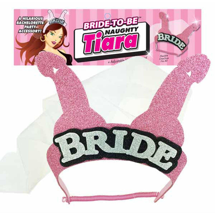 Sparkling Naughty Bridal Tiara - Bride To Be Gift