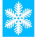 "Sparkling 11" Snowflake Decoration - 1 Per Pack"