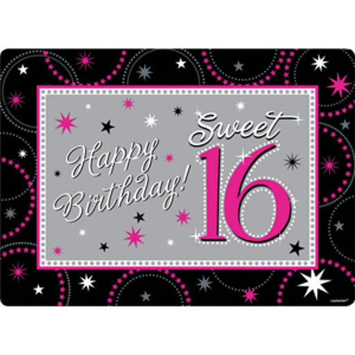 Sparkling Sweet 16 Decorating Kit - 12 Pieces
