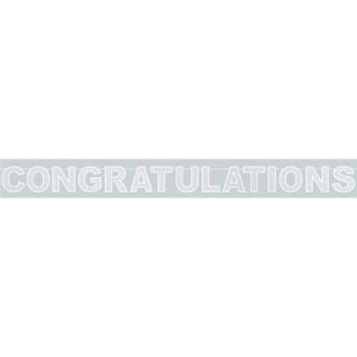 "Sparkling Congrats Streamer For Celebrations"