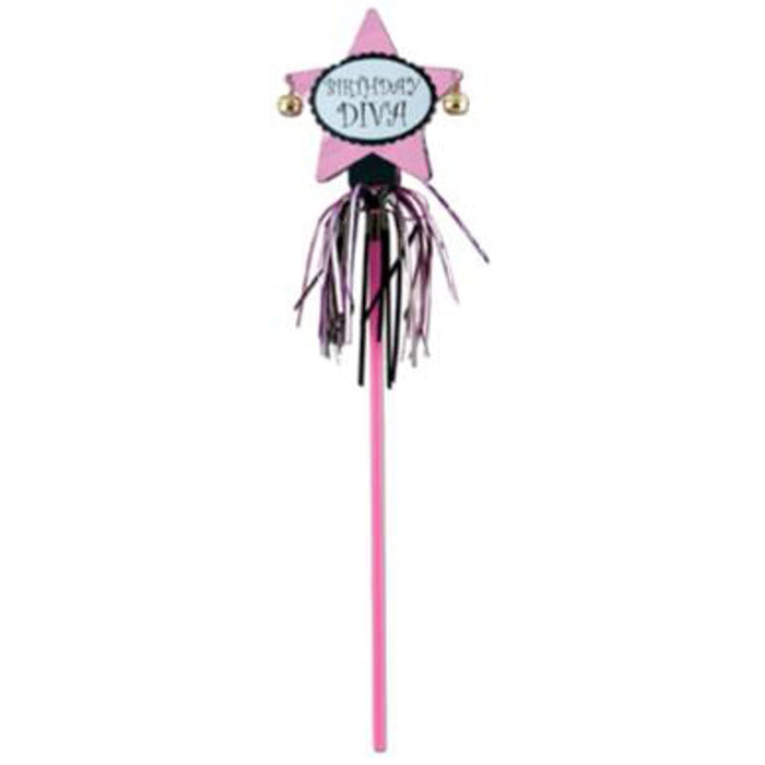 Sparkling Birthday Diva Wand Pretty in Pink (3/Pk)