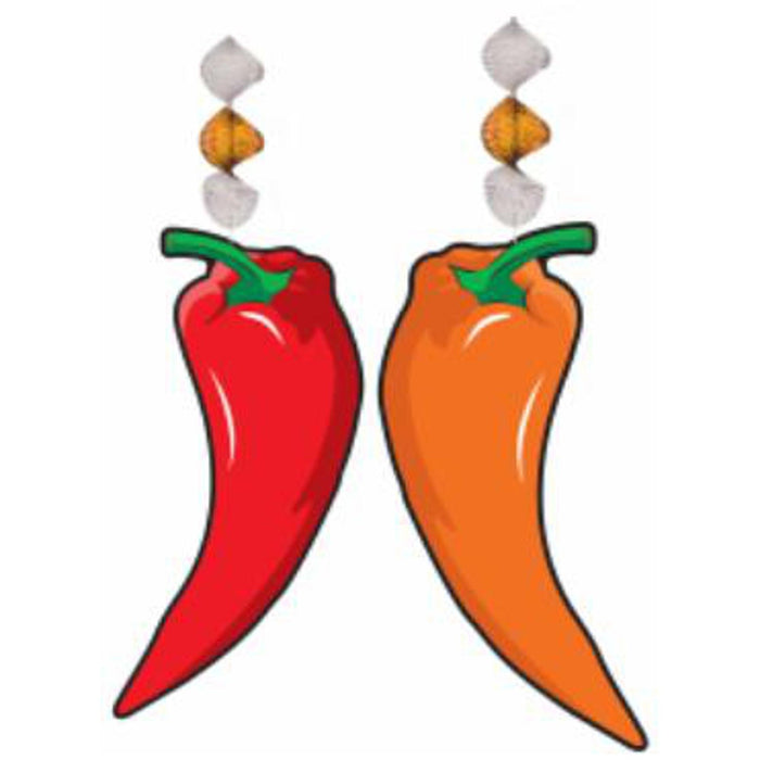 "Spicy Chili Pepper Danglers - 2/Pkg (30")"