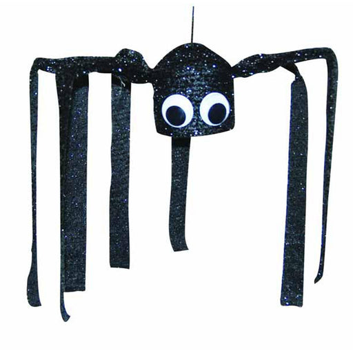 "Spooky Black Shaking Spider For Halloween Decor"